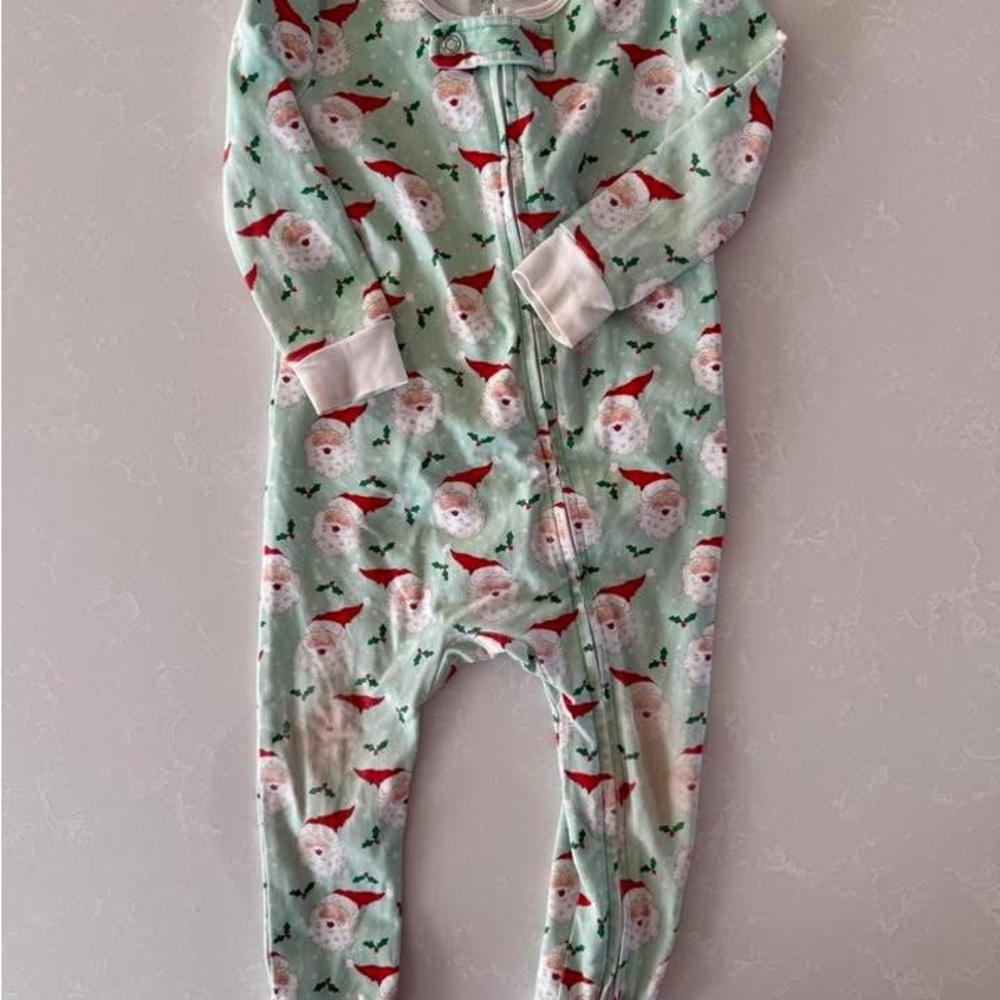 Santa Print Kids Pajama Set